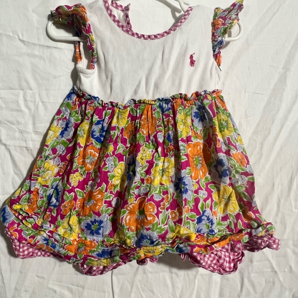 12m sized girls dress. Authentic Ralph Lauren